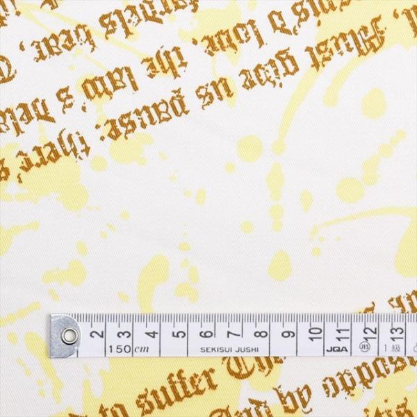 ゴシック・白 ツイル生地 入園入学 入園準備 入学準備 入園グッズ 手作り ゆうパケット配送