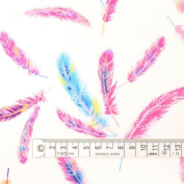 オーロラピンクフェザー オックス生地 入園入学 入園準備 入学準備 入園グッズ 手作り ゆうパケット...