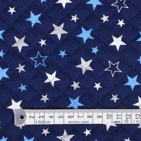 ブリリアントスター 紺 キルティング生地 入園入学 入園準備 入学準備 入園グッズ 手作り