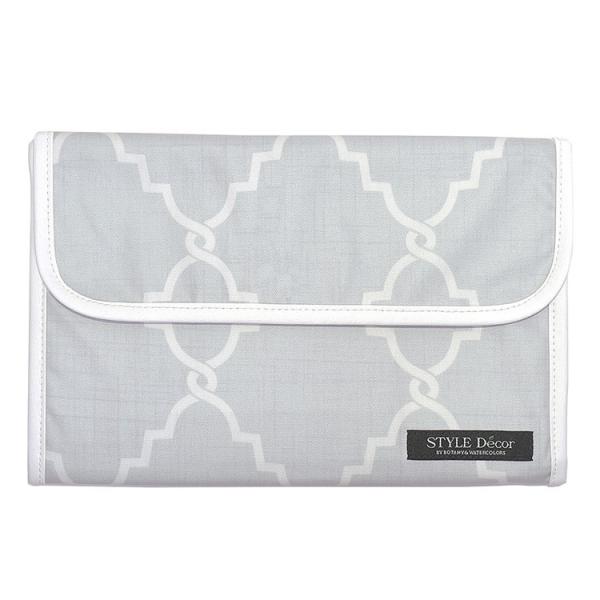 母子手帳ケース ジャバラタイプ モロッコパターン グレー シック 母子手帳ケース カバー ブランド ...