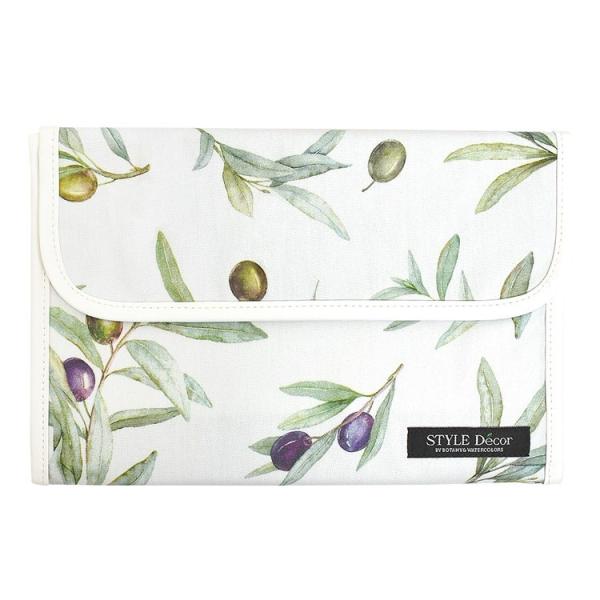 母子手帳ケース ジャバラタイプ オリーブツリー オリーブ ナチュラル  母子手帳ケース カバー ブラ...