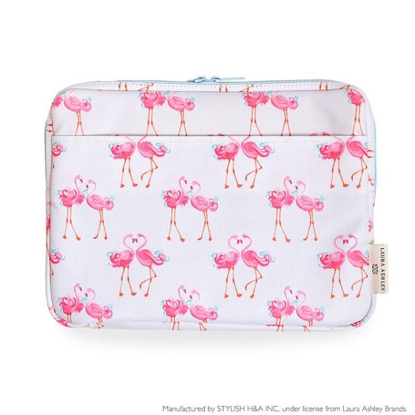 LAURA ASHLEY パソコンケース 11.6インチ Pretty Flamingo