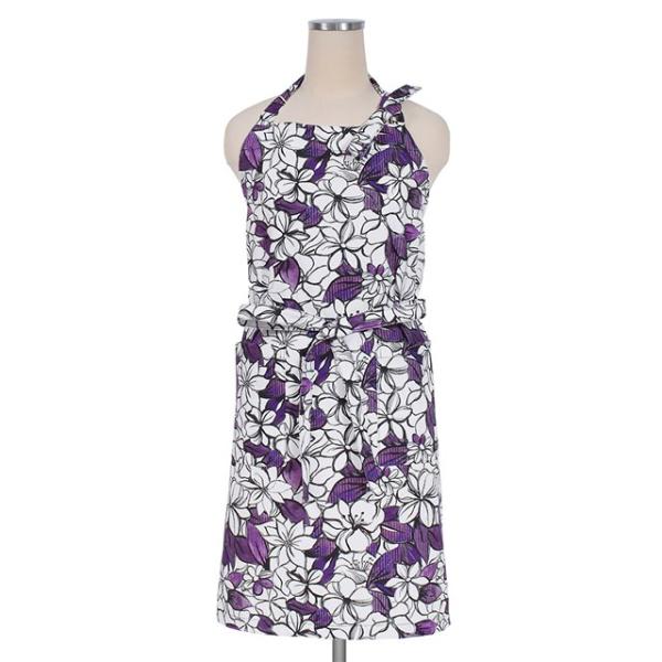 エプロン アネモネクレマチス エプロン 女性用 かわいい おしゃれ