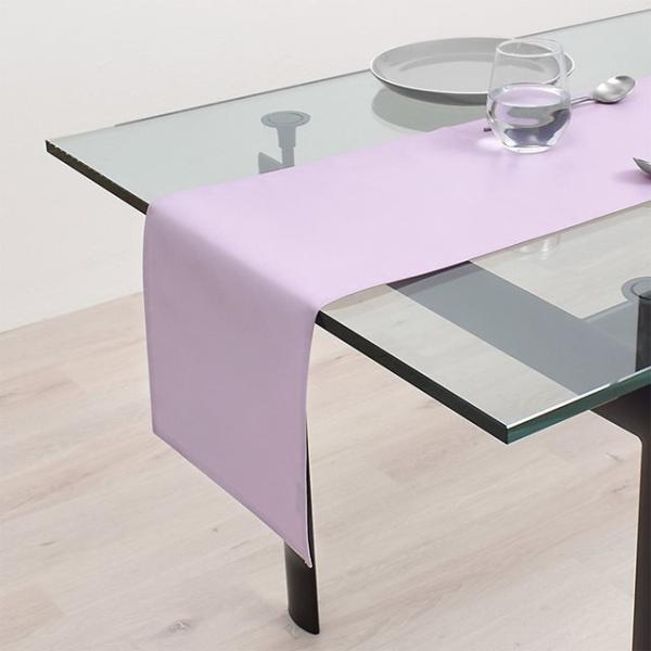 テーブルランナー・テーブルセンター 30cm×180cm ラミネートタイプ 無地オックス・ペールライ...