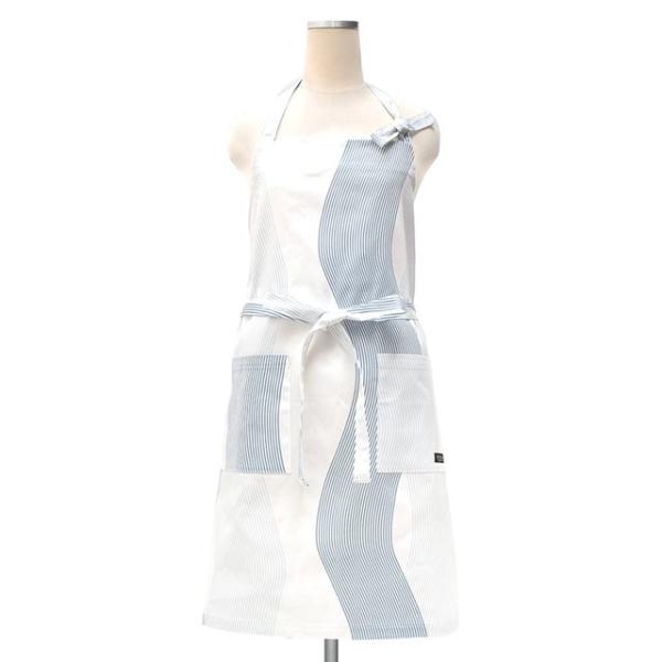 エプロン ウォーターフロー 北欧 おしゃれ かわいい ワンピース カフェ 首掛け 首かけ 洗える ミ...