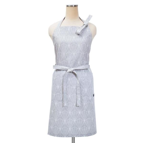 エプロン シルバーライト 北欧 おしゃれ かわいい ワンピース カフェ 首掛け 首かけ 洗える ミデ...