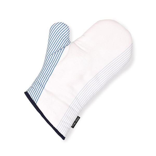 ミトン ウォーターフロー ブルー マリン 北欧 おしゃれ 手袋 キッチン 耐熱 鍋つかみ