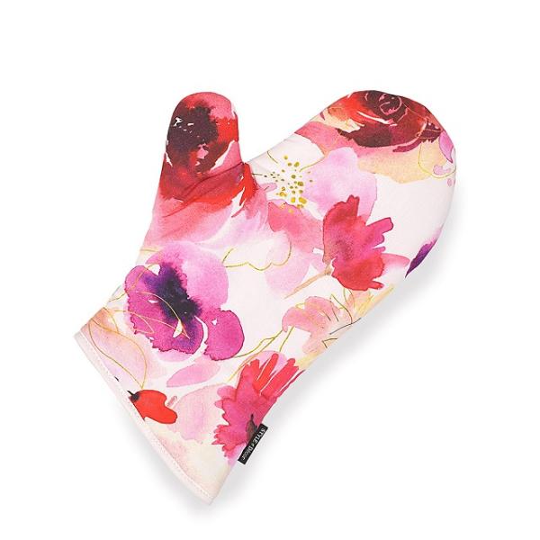 ミトン ブロッサム 花柄 フラワー 薔薇柄 おしゃれ 手袋 キッチン 耐熱 鍋つかみ