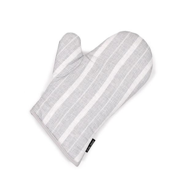 ミトン ミストグレーストライプ ストライプ  グレー シンプル おしゃれ 手袋 キッチン 耐熱 鍋つ...