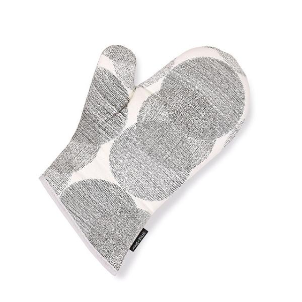 ミトン ラウンドリズム ドット  グレー シンプル おしゃれ 手袋 キッチン 耐熱 鍋つかみ