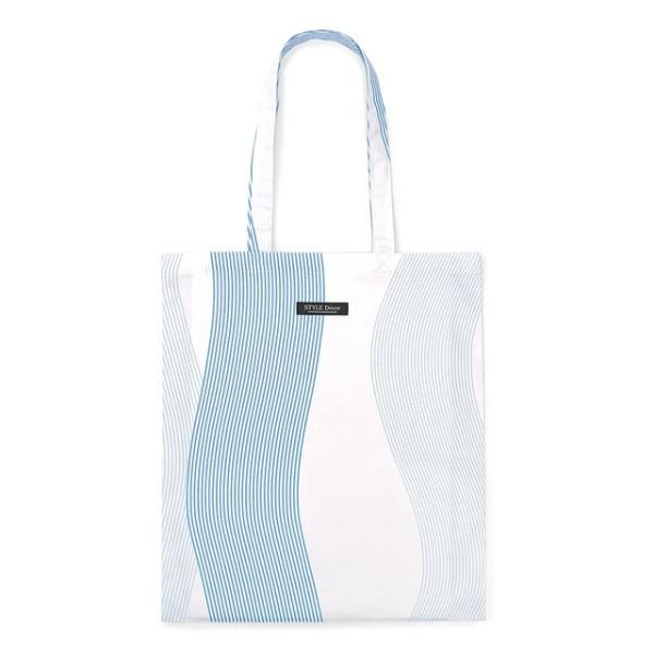 トートバッグ a3 布製 折りたたみ コンパクト ウォーターフロー ブルー 北欧 トートバック トー...