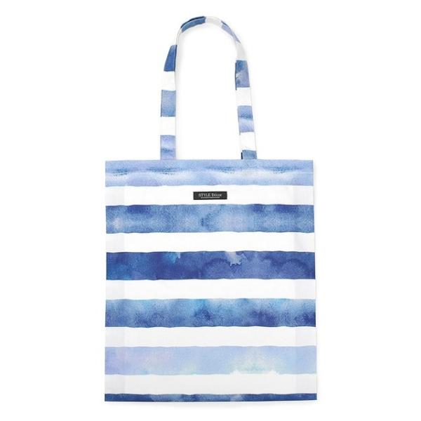 トートバッグ a3 布製 折りたたみ コンパクト ブルーホライズン ブルー ストライプ トートバック...