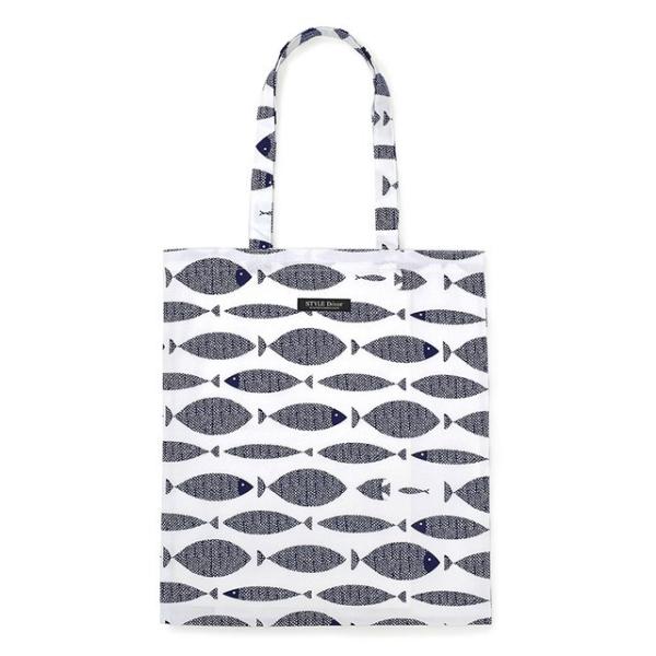 トートバッグ a3 布製 折りたたみ コンパクト ブルーフィッシュ ブルー フィッシュ 魚柄 トート...