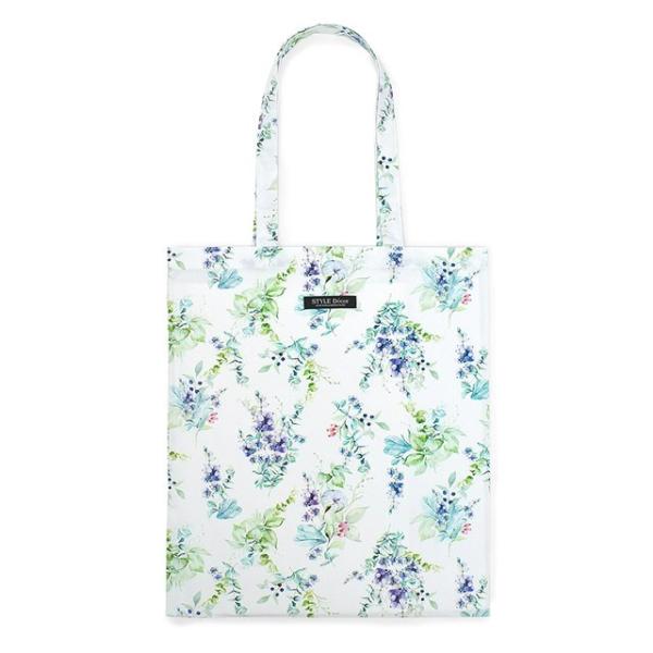 トートバッグ a3 布製 折りたたみ コンパクト ボタニカルブーケ ホワイト 葉っぱ リーフ トート...