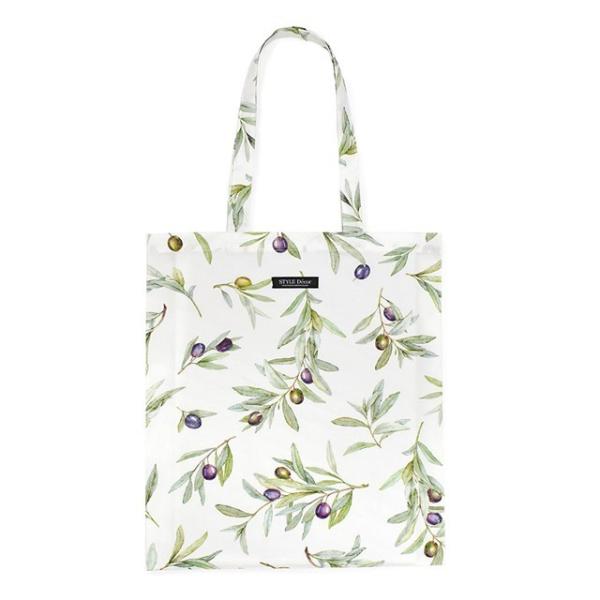 トートバッグ a3 布製 折りたたみ コンパクト オリーブツリー ホワイト オリーブ ナチュラル ト...