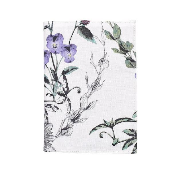 母子手帳カバー ボタニカルガーデン 花柄 ボタニカル モノトーン a6 母子手帳 ケース ブックカバ...