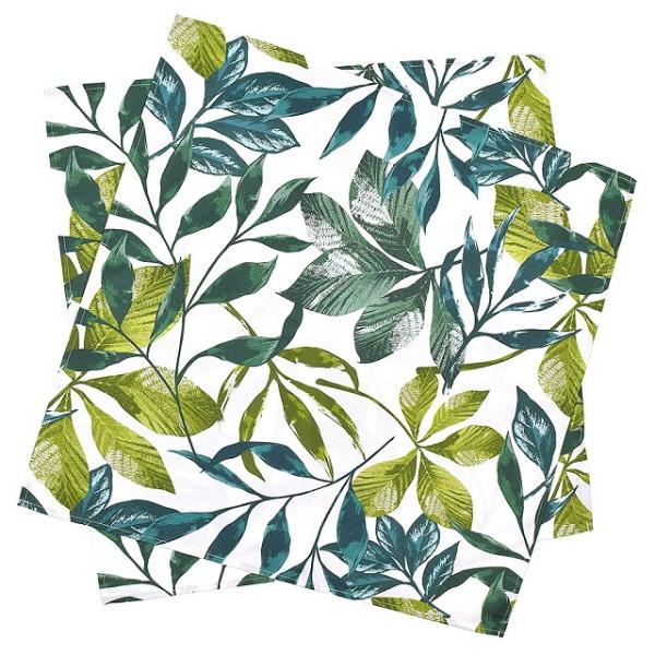 テーブルナプキン／トーション 2枚セット ボタニカルリーフ リーフ ボタニカル ナチュラル ひざ掛け...