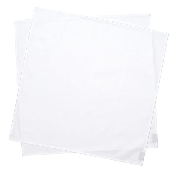 テーブルナプキン／トーション 2枚セット 無地ツイル・ホワイト 白 シンプル  ひざ掛け キッチン ...