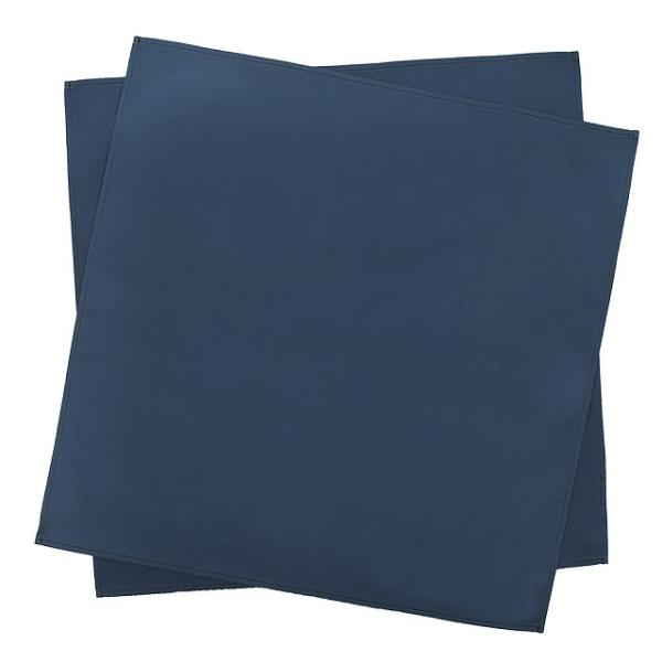 テーブルナプキン／トーション 2枚セット 無地オックス・ネイビーブルー 紺 シンプル ひざ掛け キッ...
