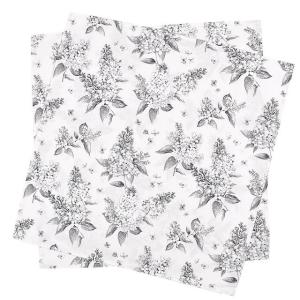 テーブルナプキン／トーション 2枚セット ライラック モノクローム 無地 シンプルひざ掛け キッチン おしゃれ かわいい ナプキン 高級 食卓カバー｜COLORFUL CANDY STYLE