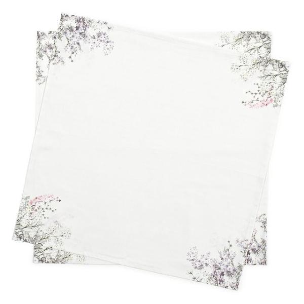 テーブルナプキン／トーション 2枚セット フローラルガーデン シンプル おしゃれ ランチクロス