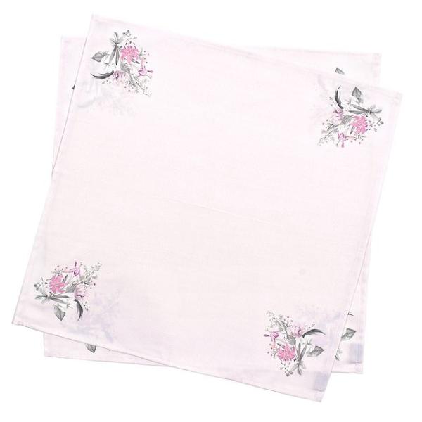 テーブルナプキン／トーション 2枚セット リリーフラワー スタンダード シンプル 北欧 おしゃれ ラ...