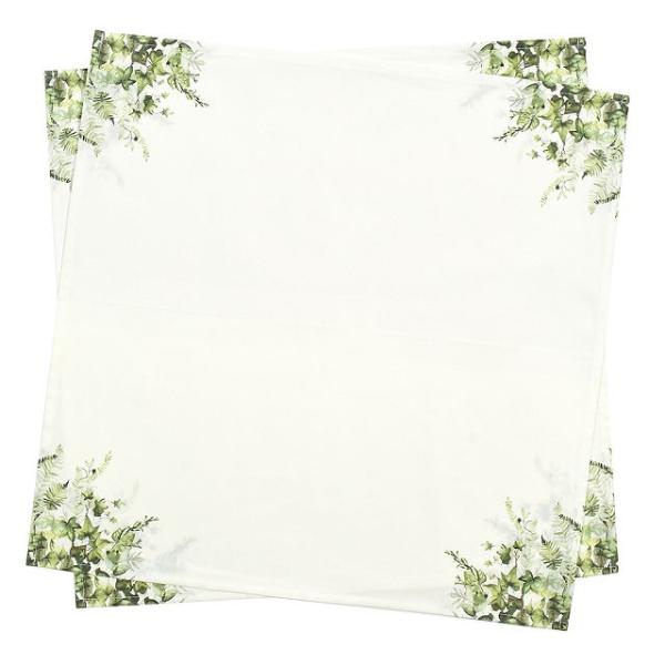 テーブルナプキン／トーション 2枚セット グリーンリーブス スタンダード シンプル 北欧 おしゃれ ...