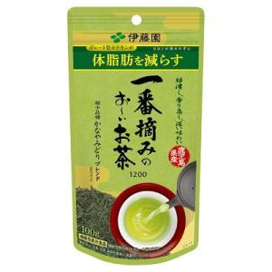 伊藤園 一番摘みのお〜いお茶 1200 かなやみどりブレンド 100g 機能性表示食品 (メール便送料無料) おーいお茶 緑茶 ガレート型カテキン 体脂肪 ダイエット 減量｜ccsz