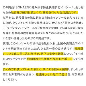 SONAENO 踏み抜き防止快適歩行インソール...の詳細画像2