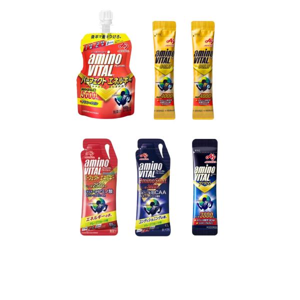 アミノバイタル 登山用行動食 携行食 エネルギー補給 サプリ ジェル 5種6点セット(プロ 4.4g...