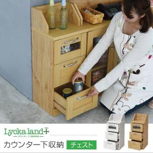 カウンター下収納 キャビネット FLL-0017 幅31cm 奥行31.5cm 高さ80cm