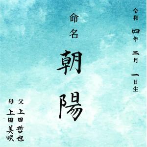 デザイン 命名書 手書き毛筆代書付き おしゃれ...の詳細画像2
