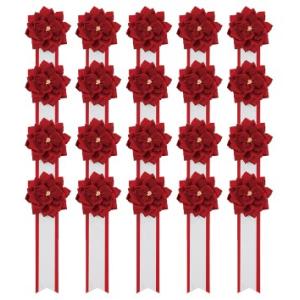 【送料無料・土日も配送】胸章リボンバラ 来賓用リボン 胸バラ徽章 小 20個セット （赤・白・ピンク...