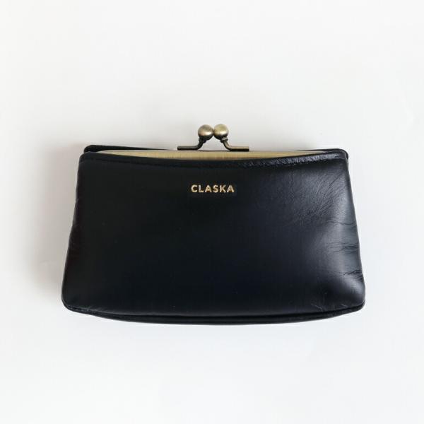 財布 がま口 牛革 CLASKA クラスカ レディース ブラック おしゃれ コンパクト kalsac...