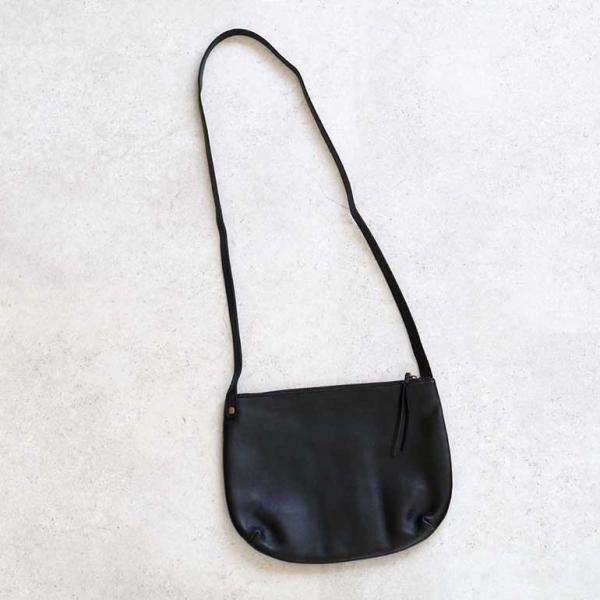 ショルダーバッグ  ポシェット レディース レザー 牛革 シンプル ブラック コンパクト クラスカ ...