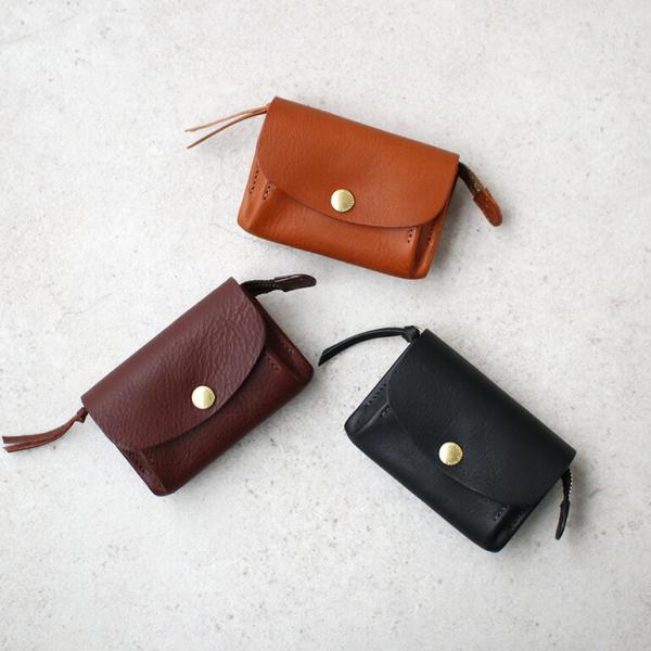 財布 ミニ レザー 牛革 コンパクト 小銭入れ お札入れ ファスナー 日本製 サンク CINQ