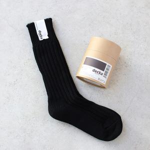 リブソックス ヘビーウェイト CASED HEAVY WEIGHT PLAIN SOCKS デカクォリティソックス decka quality socks ブラック