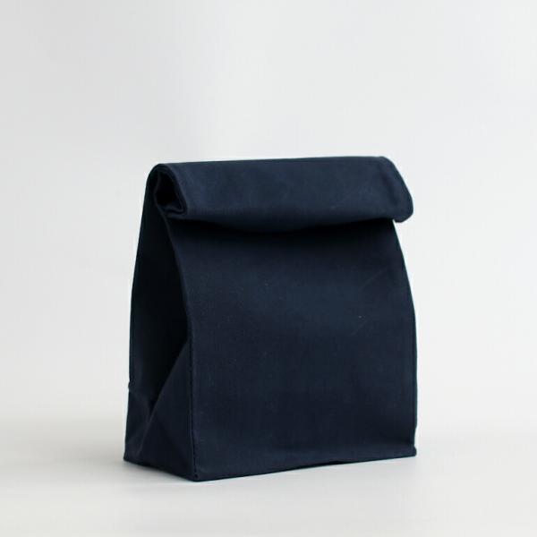 キャンバスバッグ ランチバッグ グロサリーバッグ 紙袋風 パラフィン加工 BROWN CANVAS ...