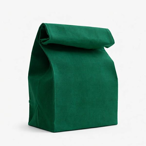 キャンバスバッグ ランチバッグ グロサリーバッグ 紙袋風 パラフィン加工 BROWN CANVAS ...