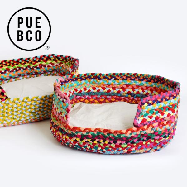 ペットベッド かわいい 犬 猫リサイクル素材 プエブコ PUEB RECYCLED FABRIC B...