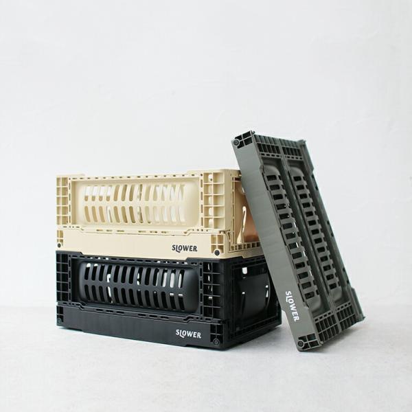 コンテナ フォールディングコンテナー 折りたたみ 収納ボックス 整理 スタッキング 5L ミリタリー...