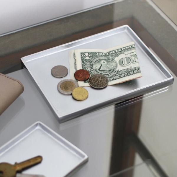 トレイ アルミニウム レクタングル 長方形 コイントレイ 小物入れ 鍵置き ディテール DETAIL...