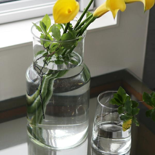 花器 花瓶 吹きガラス インテリア シンプル おしゃれ shesay 志成販売 リューズガラス フラ...