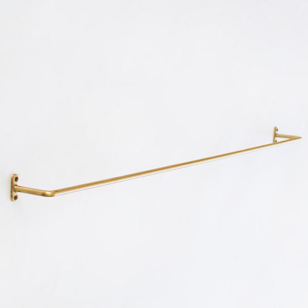 タオルハンガー 壁付けハンガー ツールハンガー  バスタオル 真鍮 ゴールド インテリア DIY お...