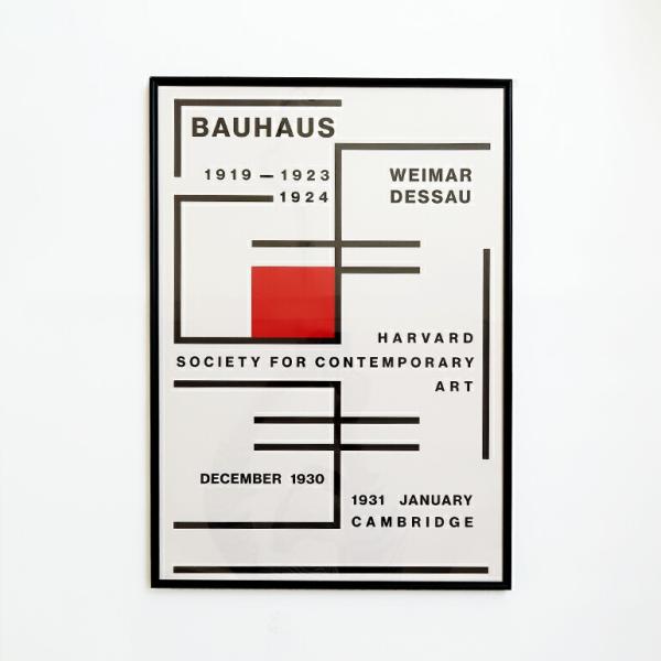 バウハウス Bauhaus ポスター A2Bauhaus Harvard Black