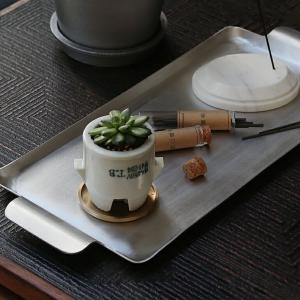 トレー お盆 アルミ シルバー 長方形 おしゃ...の詳細画像4