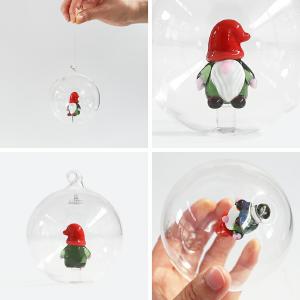 クリスマス オーナメント 小人 ガラス イタリ...の詳細画像2