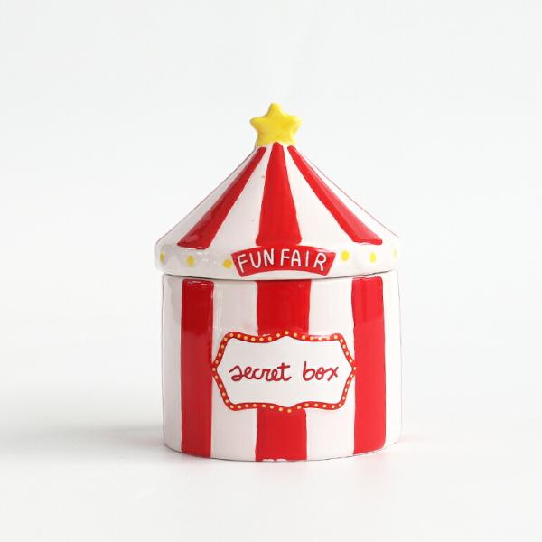 小物入れ 陶器 おしゃれ フタ付き アクセサリーケース DOIY ドーイ Fun Fair Stor...