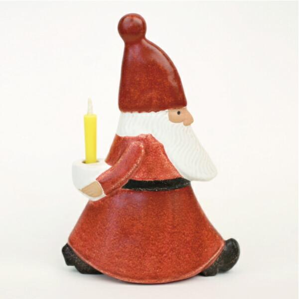 クリスマス オブジェ 置物 飾り サンタ 子供 Lisa Larson ストレスサンタ レッド