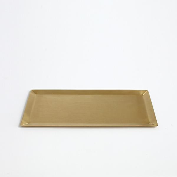 トレー 真鍮 長方形 fog フォグ ブラスプレート Lサイズ ゴールド おしゃれ アクセサリー デ...